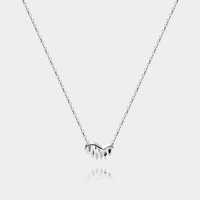 坠链均925银 纯银爱心项链女网红ins风气质坠链颈链锁骨链轻奢