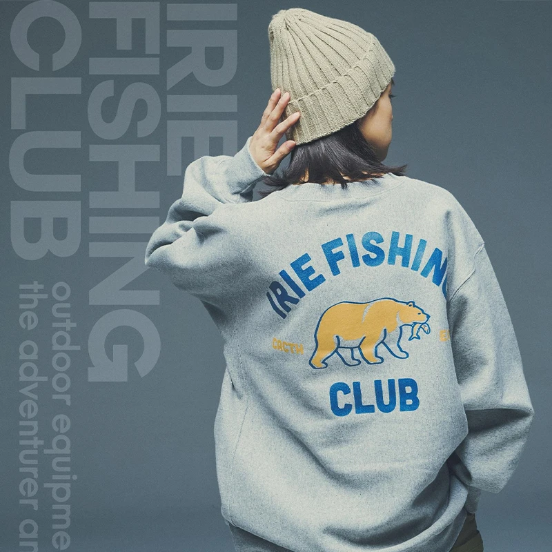 日本进口品牌IFC BEAR CREW路亚潮流长袖卫衣IFAW24-049