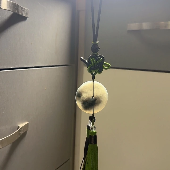 未镶嵌岫玉山鬼花钱车挂