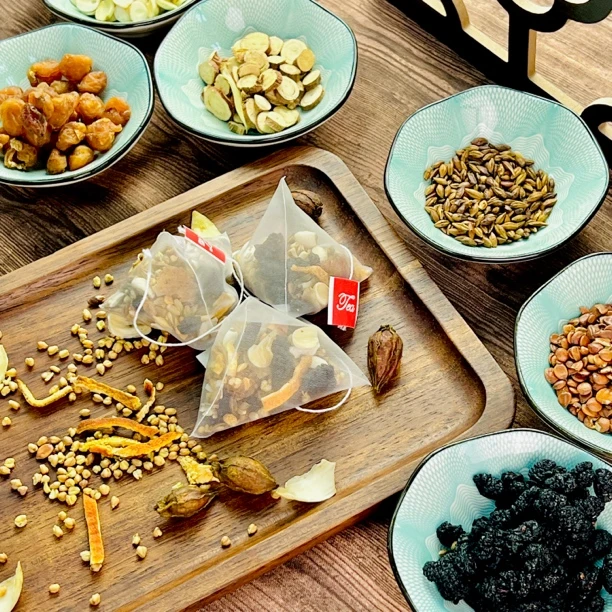 【拍1发2】正宗晚安茶酸枣仁桑葚百合莲子茯苓陈皮茶125g