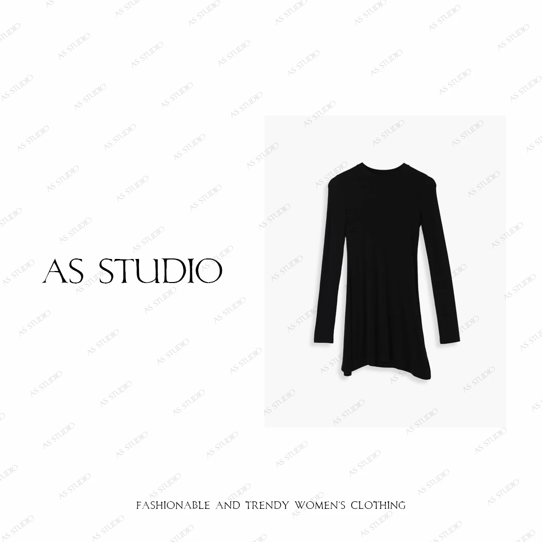 【AS瘦瘦裙】25新高品质极简显瘦弹力舒适百搭小黑裙AS25QLYQ02782