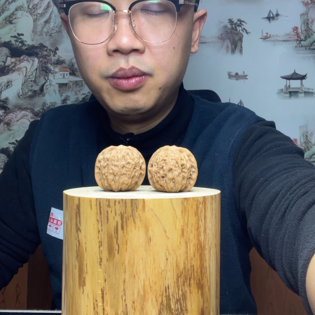 文玩核桃把件石子磨