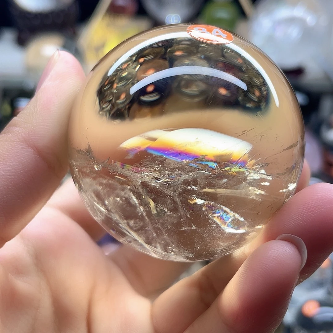 往***生未镶嵌珠宝半成品水晶黄水晶56A712