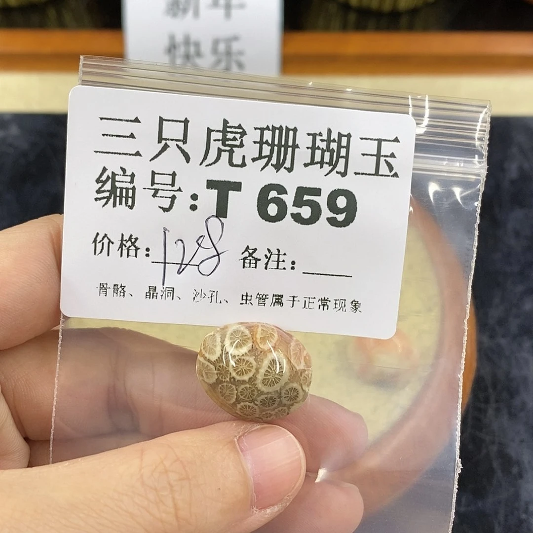 硅化珊瑚（珊瑚玉）1未镶嵌A*花