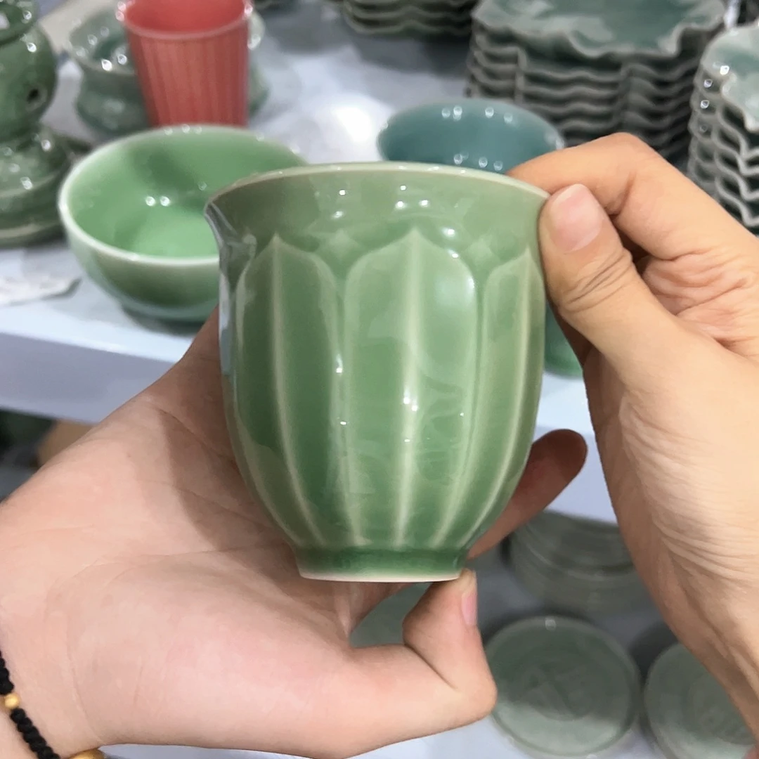 龙泉云间青瓷小米茶器