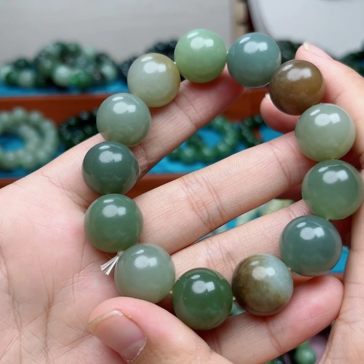 和田玉未镶嵌手链卡16