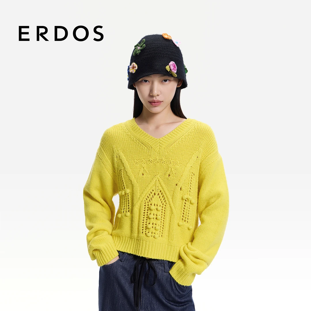 ERDOS 立体手钩花朵女帽子【恋恋花屋】2026年早春新品