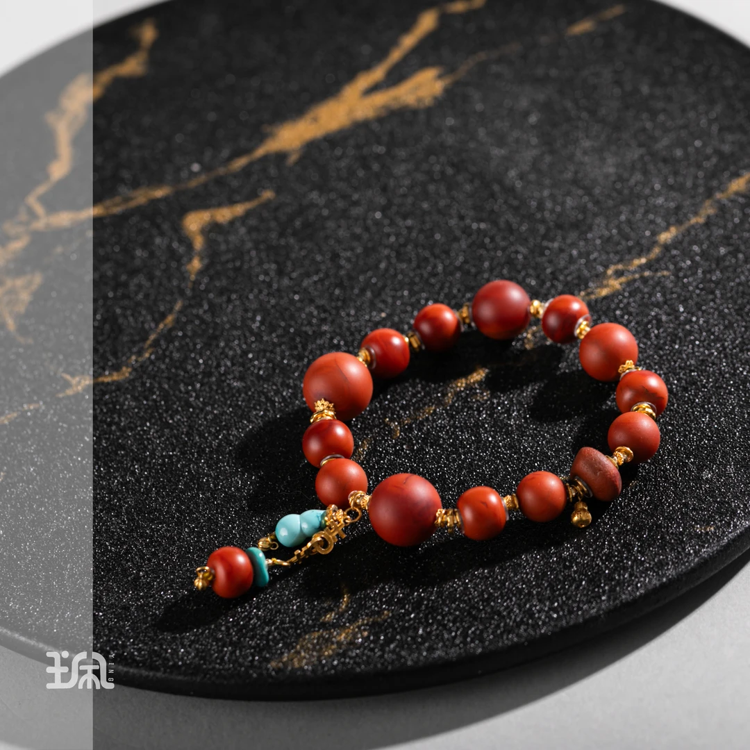 鸿菲|南红*手串*18K金镶嵌YYC25101113多样性发其一