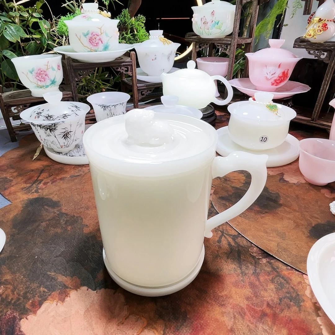 璞玉釉烧貔貅办公杯老板杯