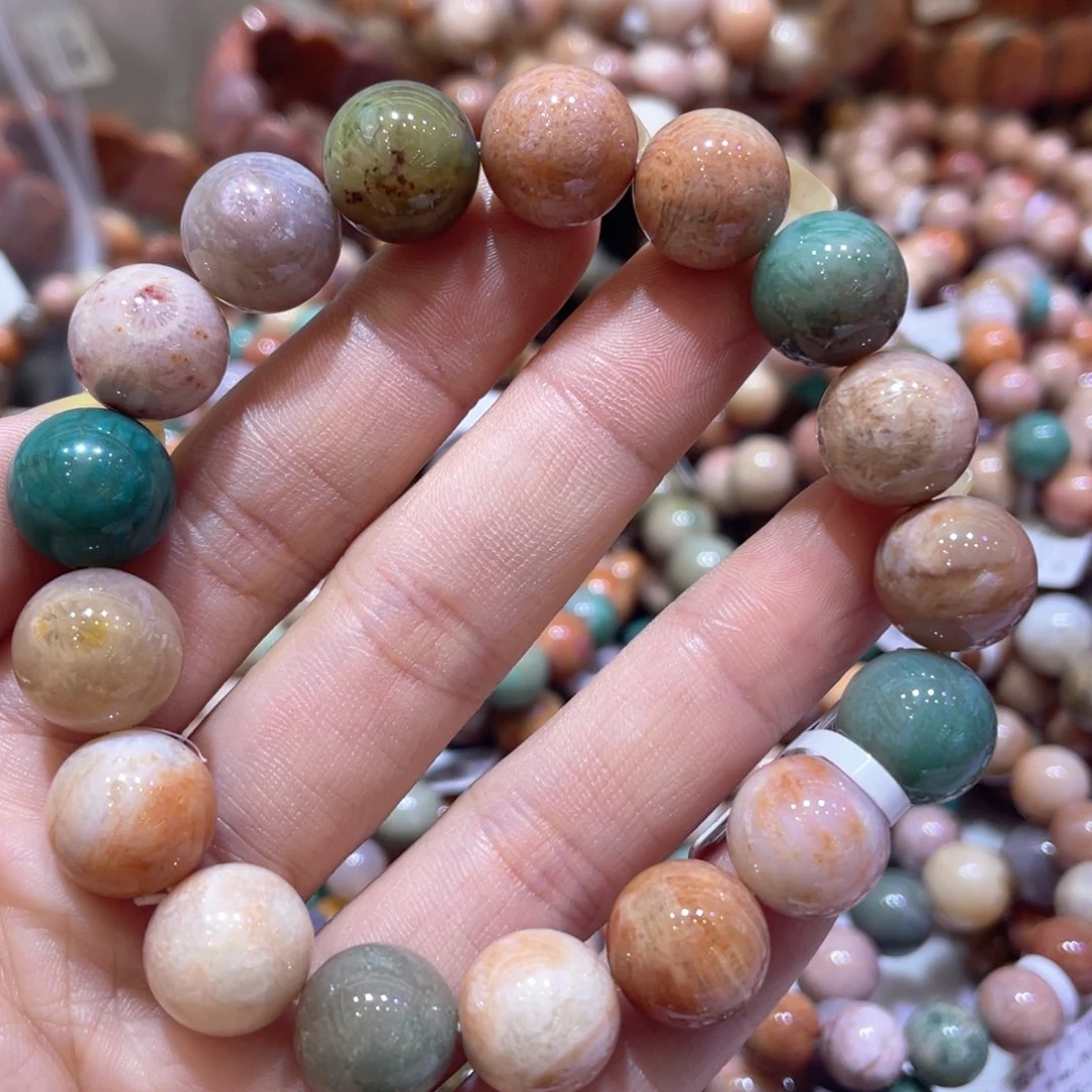 未镶嵌手链硅化珊瑚（珊瑚玉）053