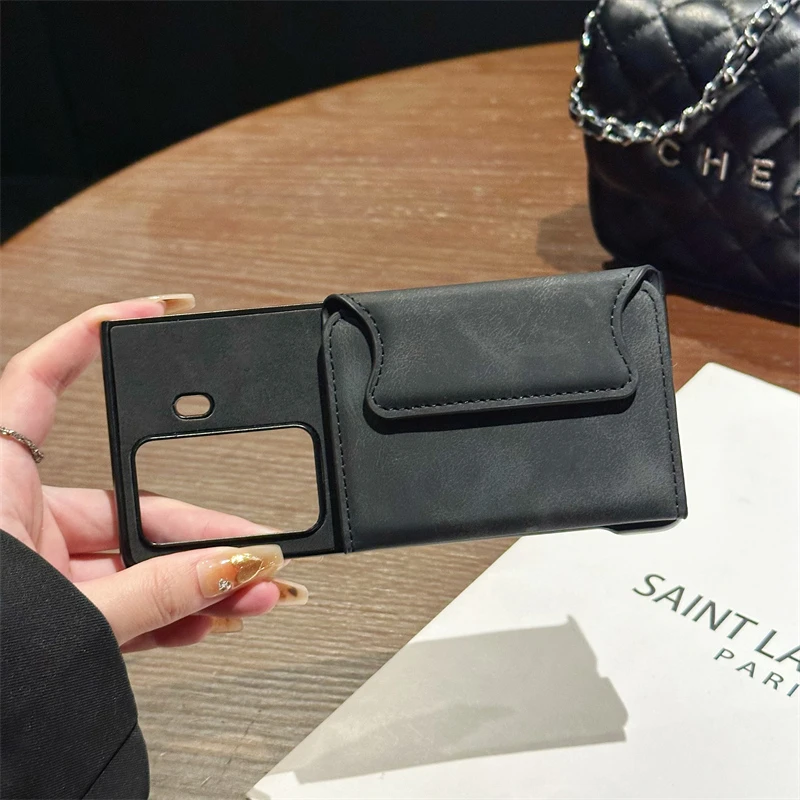 适用于华为MateX5手机壳折叠屏X3商务vs2插卡套X2/XS支架