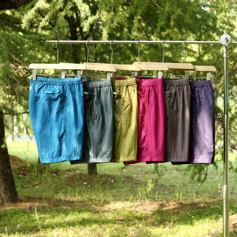 UPF50+户外运动透气男梭织裤25122跑步速干裤女休闲短裤