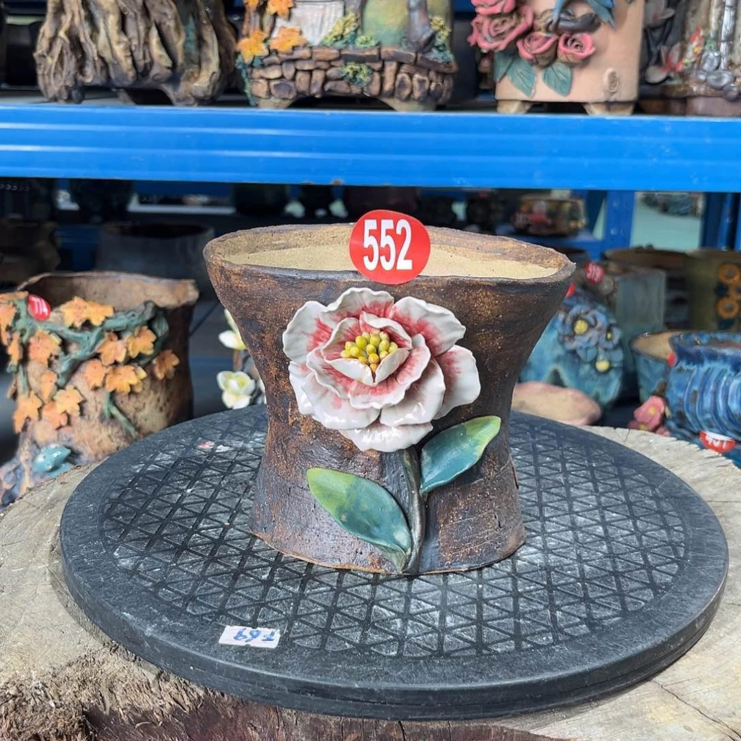 微瑕552 号陶然花器手工花盆