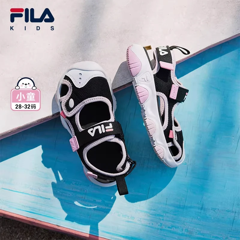 【斐乐儿童】童鞋韩系夏季新款2025潮款豹爪女童凉鞋透气男童运动鞋