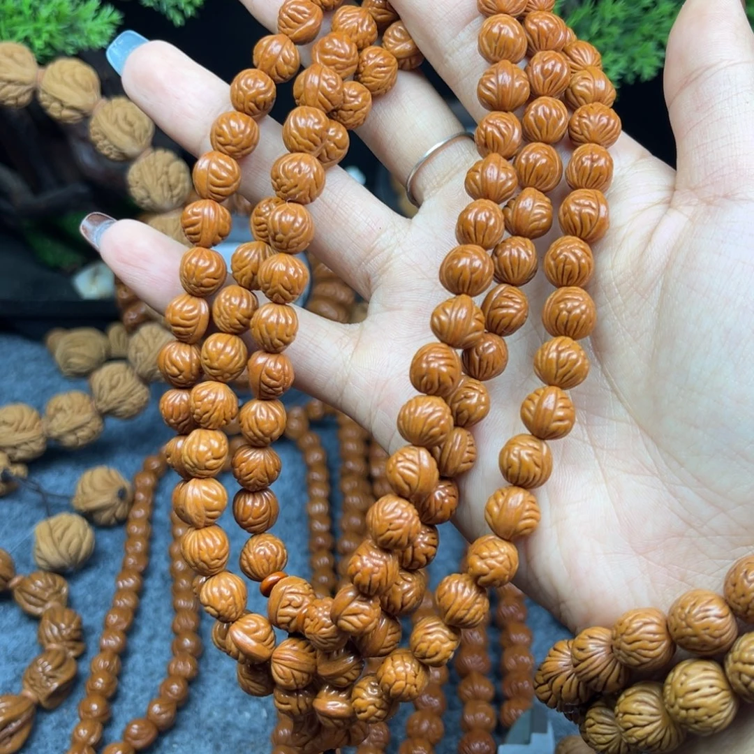 手串桃核桃核脖挂小金蝉