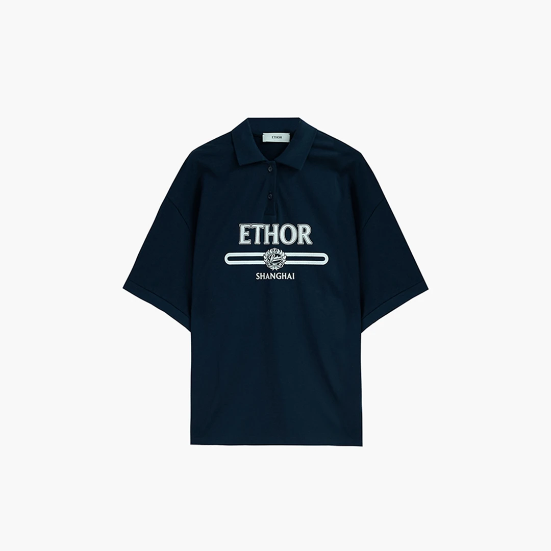 ETHOR设计师品牌Logo印花Polo衫DSC买手店BY5E09098