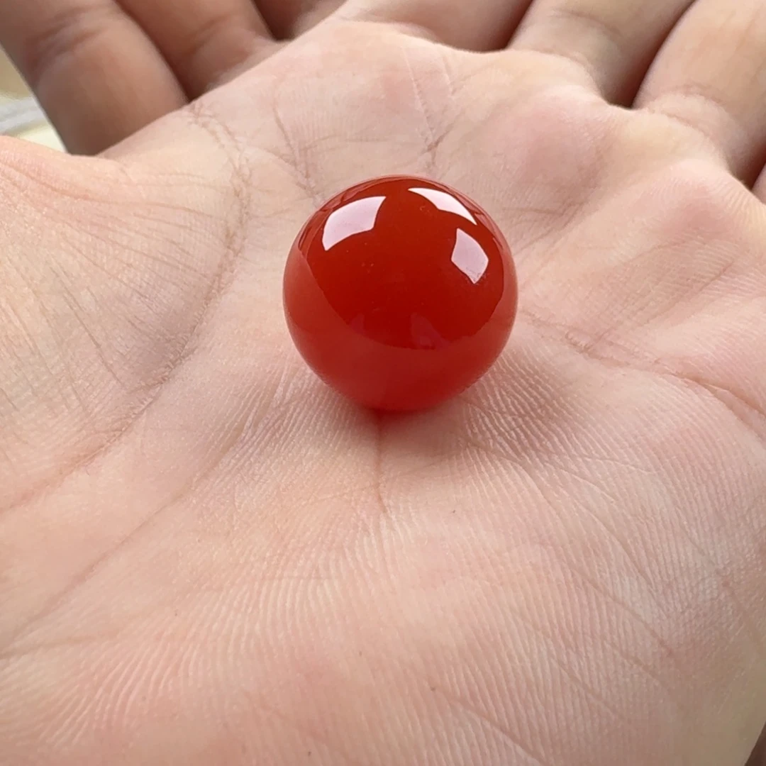 南红玛瑙未镶嵌圆珠17.1