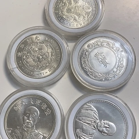纯银高仿工艺品五枚