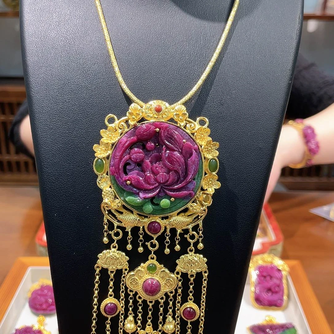 锦纶铁合金吊坠项链