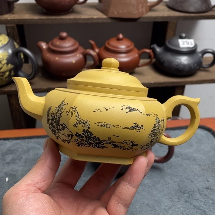 穿***甲茶壶紫砂紫砂微瑕