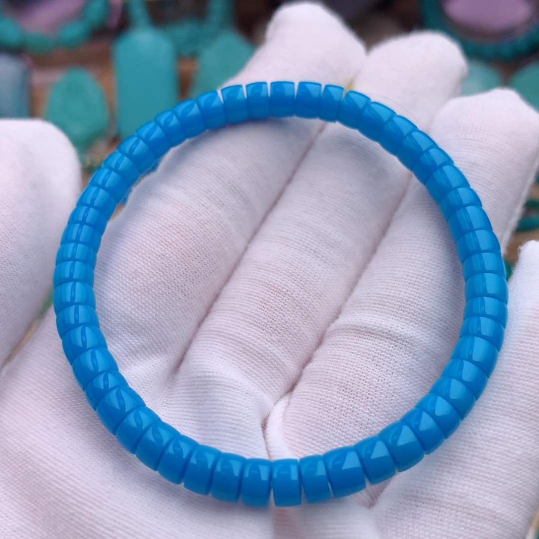 未镶嵌绿松石珠宝奇石5.5mm