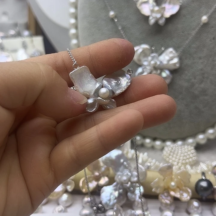 淡水珍珠戒指银S925镶嵌