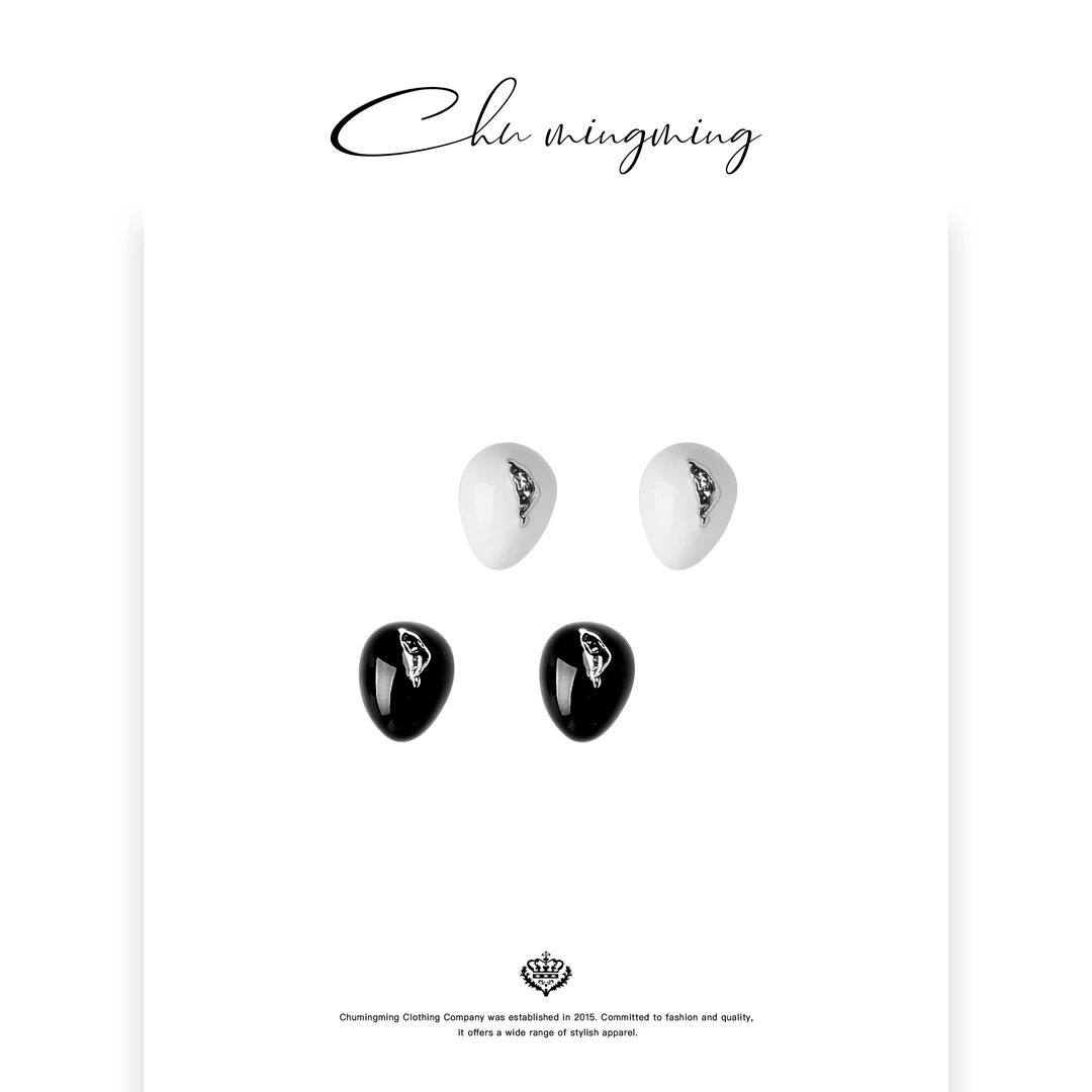 铜合金耳饰 【CHU/2025SSNEW】原创设计小水滴耳环SPCM2523