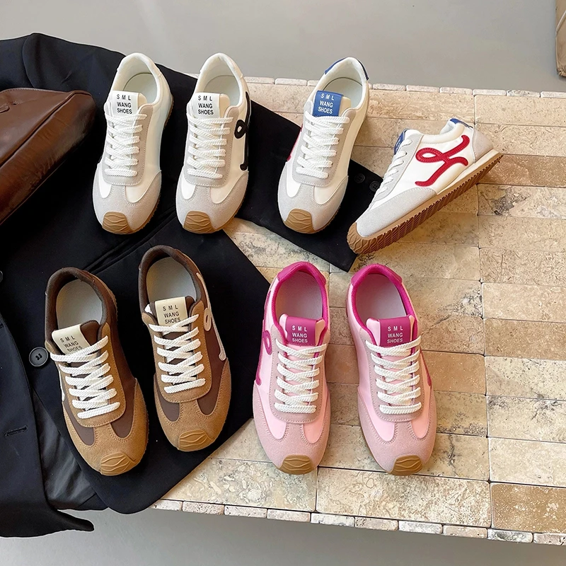 【嘉人有约】德训鞋女2025年春季新款百搭丑萌轻便运动鞋复古休闲鞋