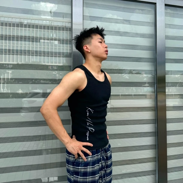 TPKK 25ss 刺绣330克重磅粗螺纹美式街头背心修身运动健身背心