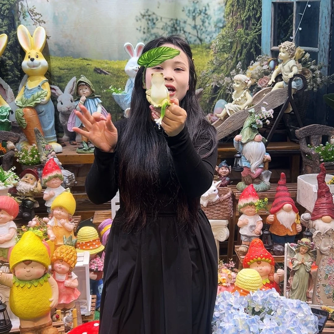 花园摆件红红火火