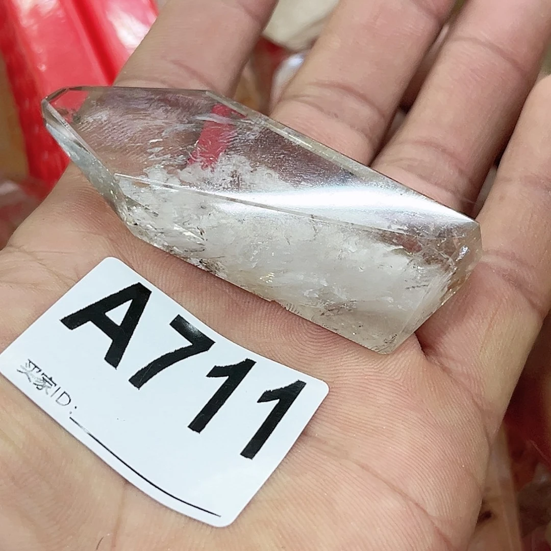 水晶天然水晶有棉有裂完美主义者谨慎下单未镶嵌从**流