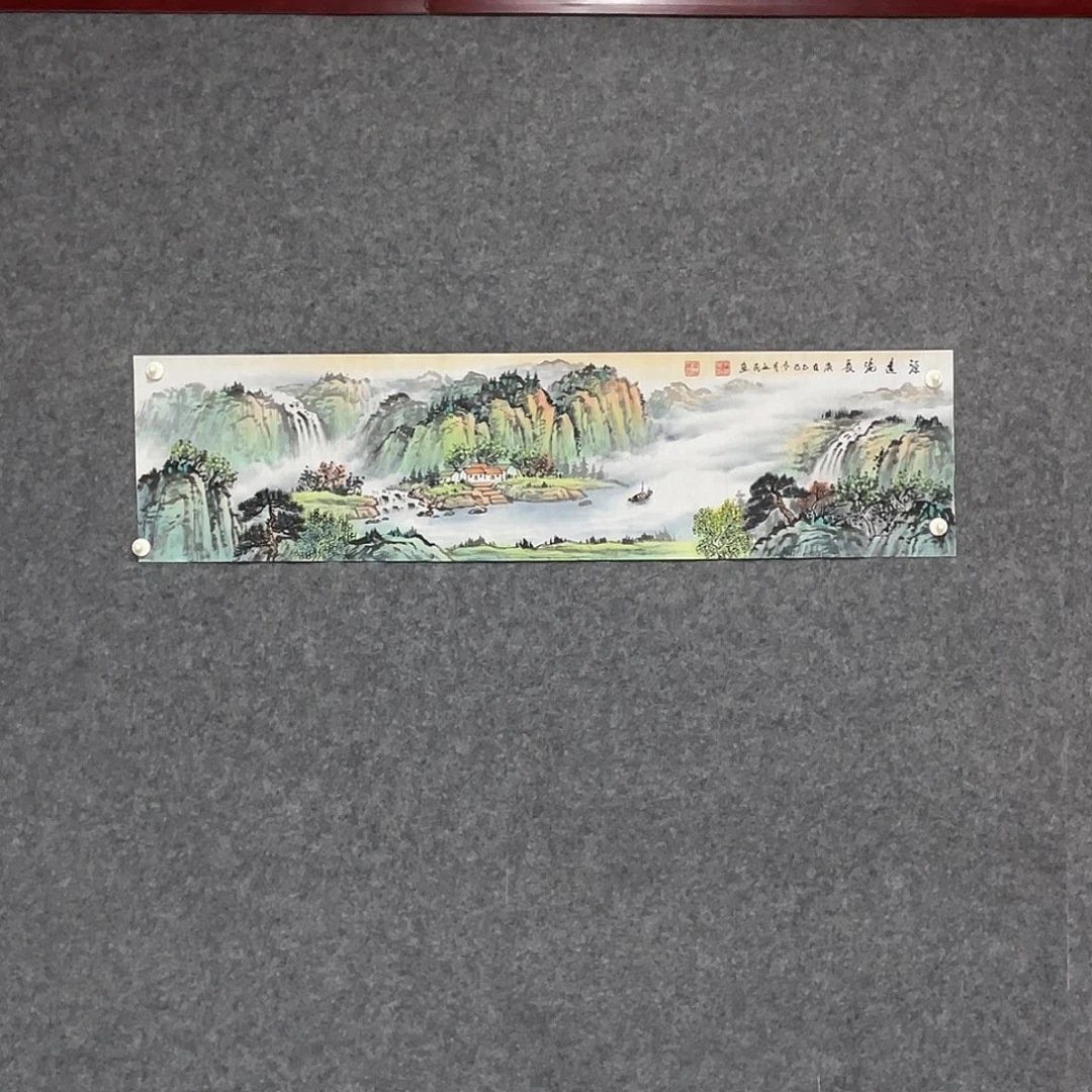 国画四尺对开画芯 捡漏