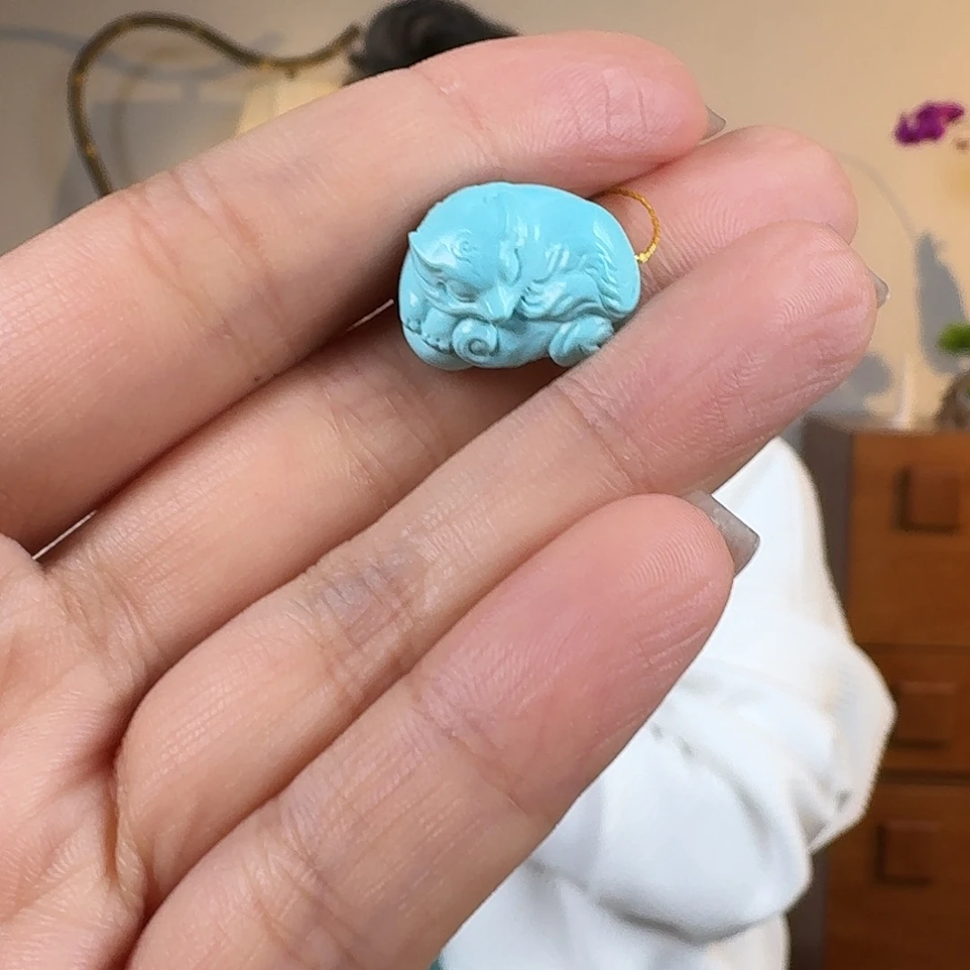 绿松石未镶嵌挂件