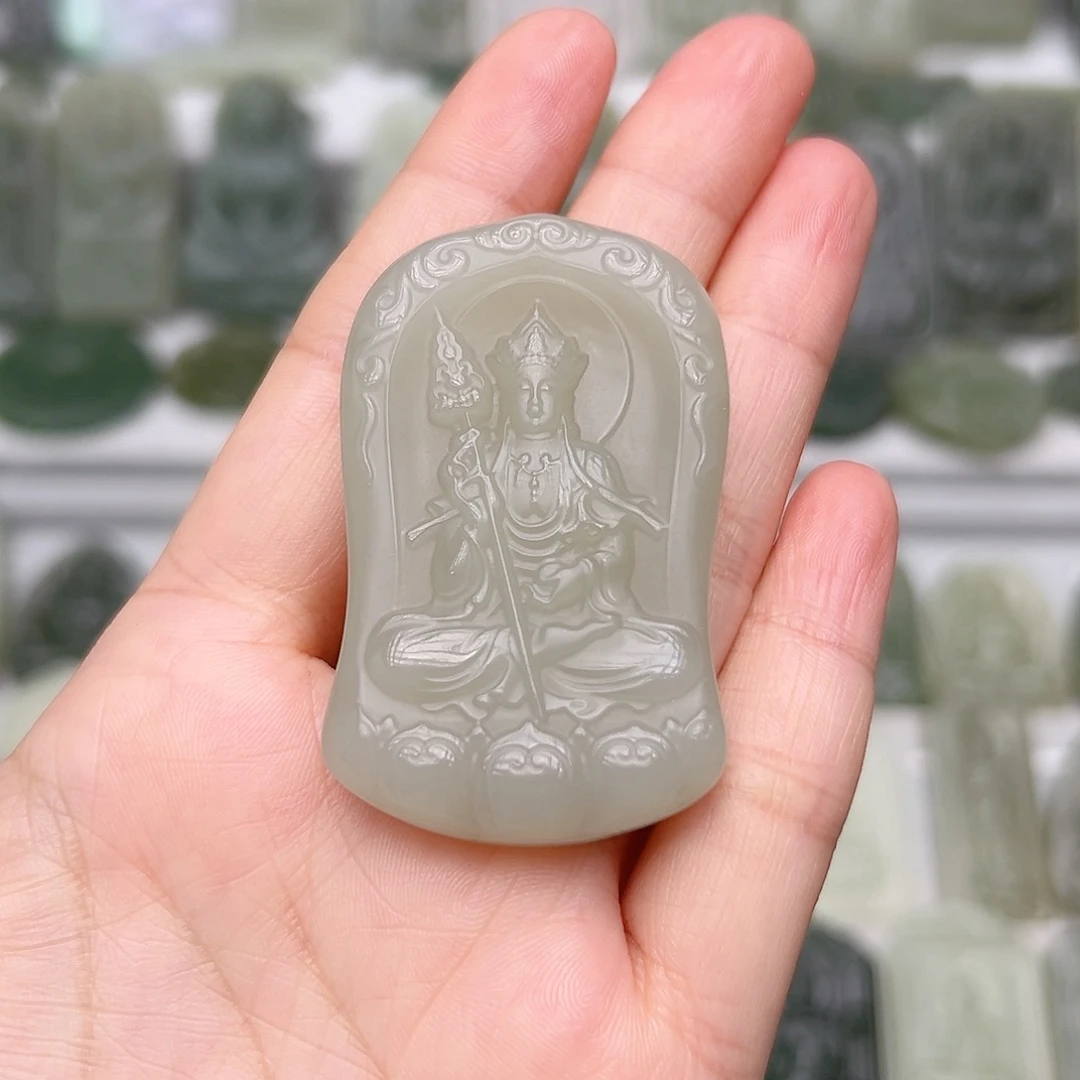 和田玉未镶嵌颈饰z*.