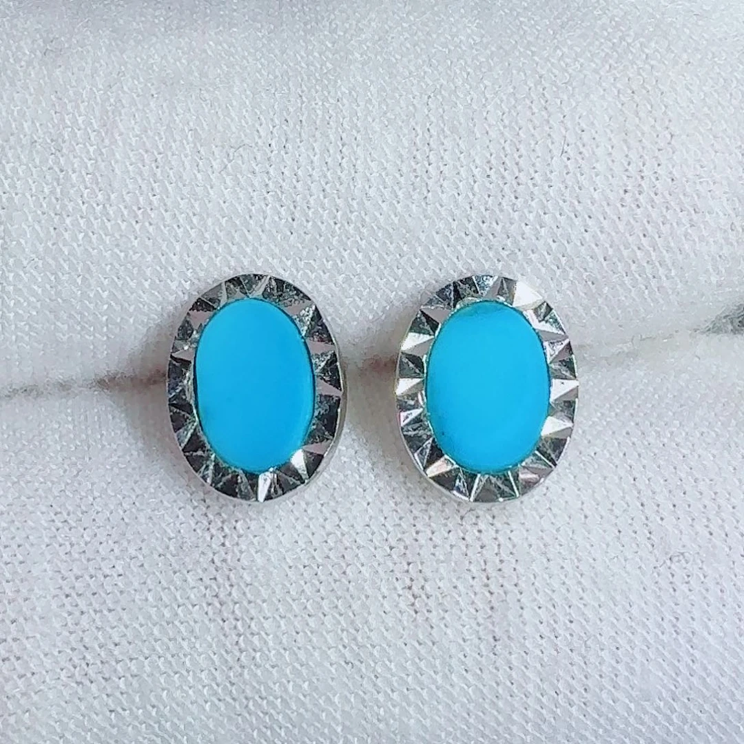 绿松石银S925镶嵌珠宝奇石