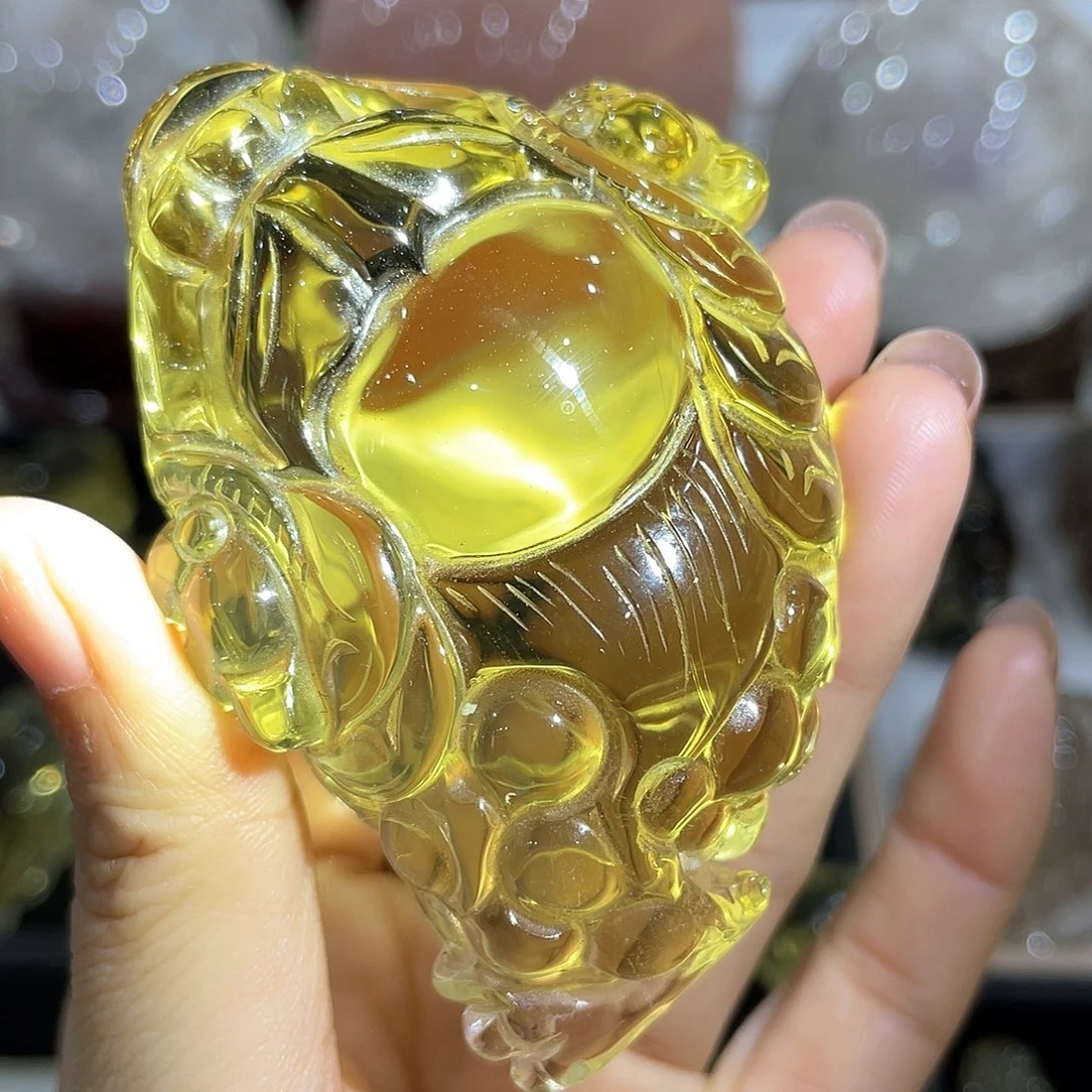 水晶未镶嵌珠宝半成品三角金蟾