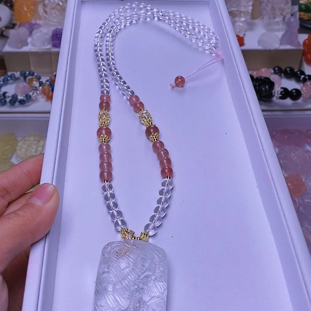 水晶颈饰未镶嵌胖*一套宠链