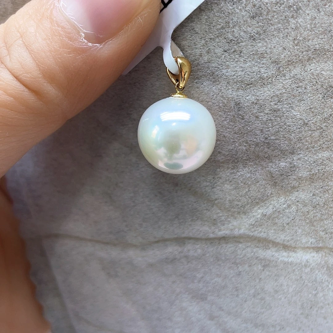 淡水珍珠颈饰18K金镶嵌