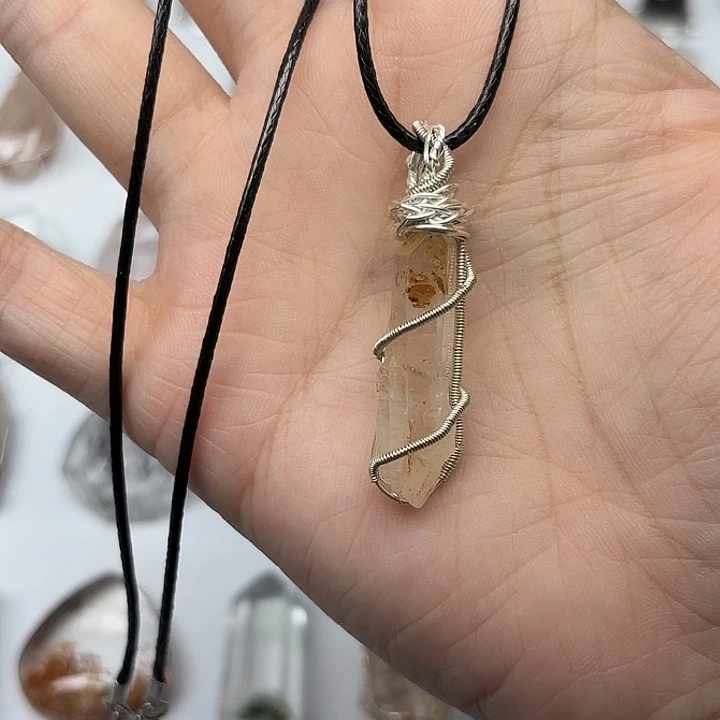 未镶嵌颈饰水晶巴基斯坦油胆闪灵钻项链