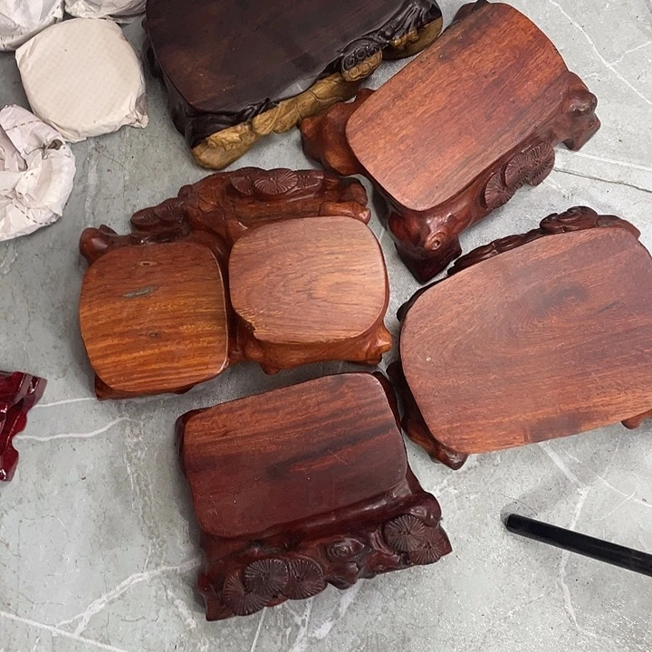 ヾ****手工艺品琉璃红木底座工艺品