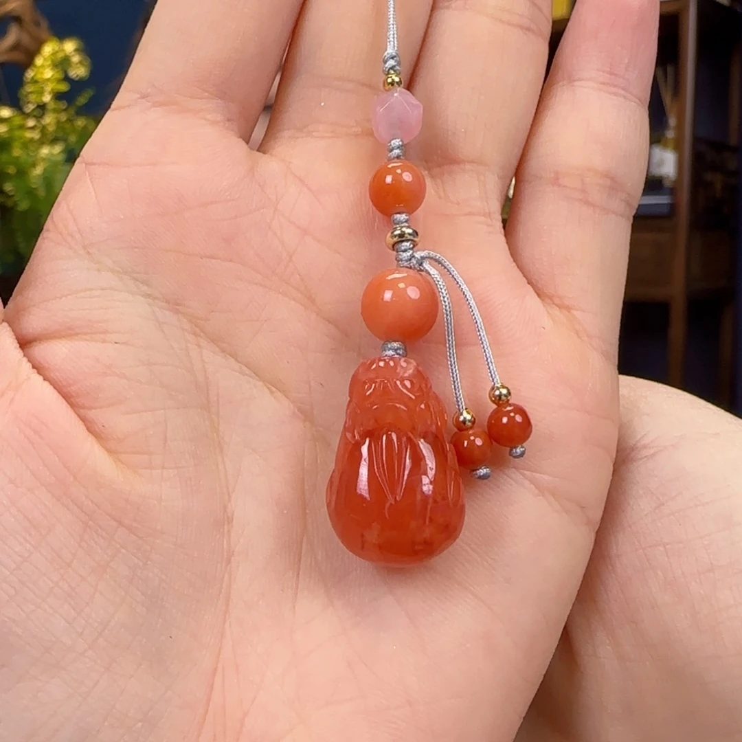 南红玛瑙未镶嵌颈饰