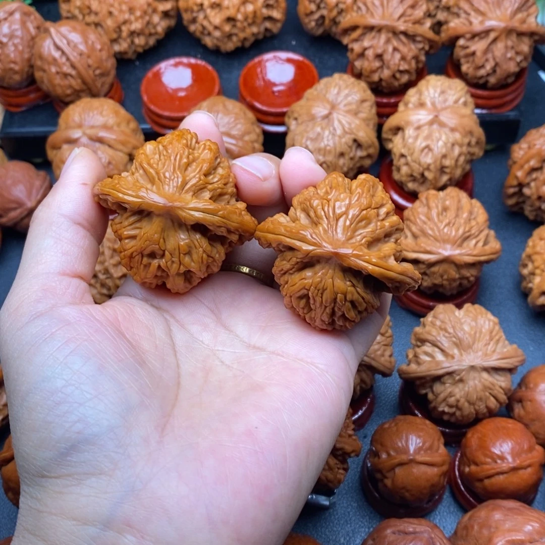 把件文玩核桃45狮虎兽
