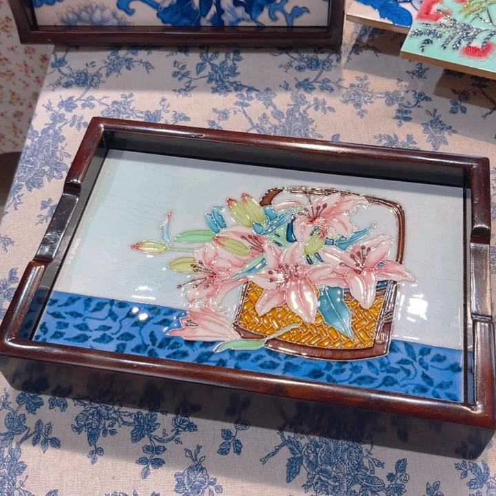 一体款瓷板画艺术作品