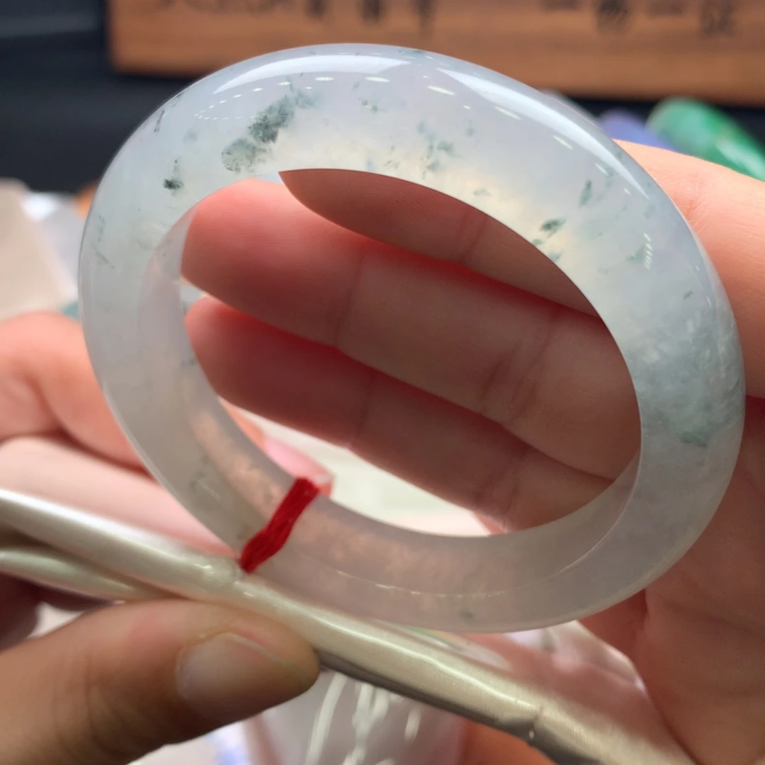 翡翠未镶嵌手镯10号