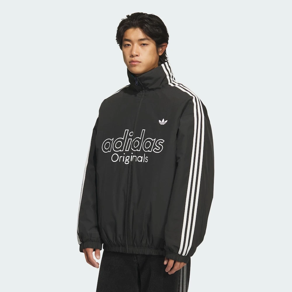 ADIDAS三叶草M REV JKT 潘展乐同款保暖双面穿运动宽松棉服KS5954