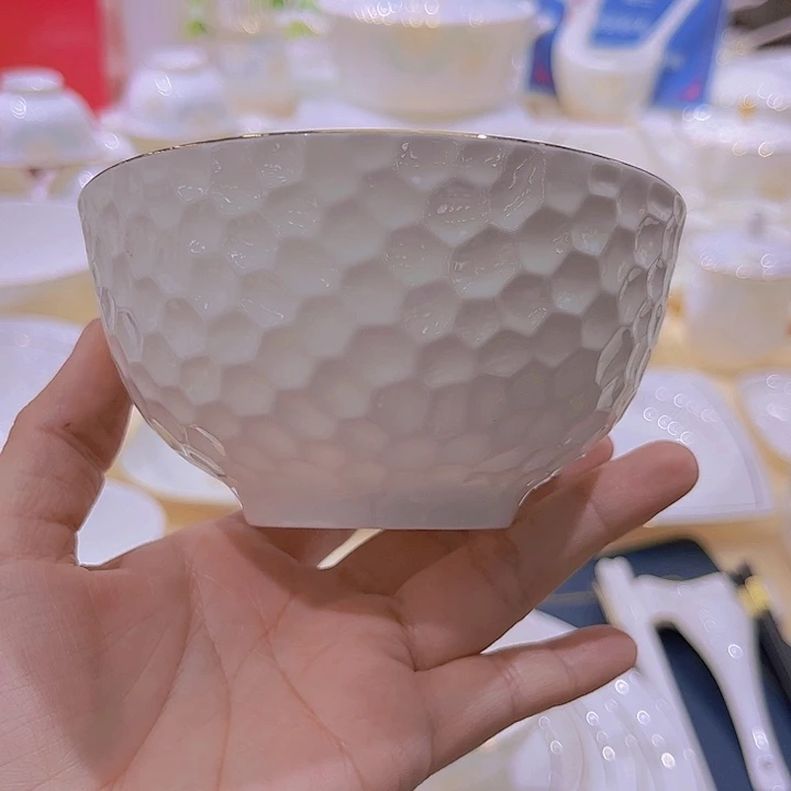 骨瓷春**开水立方单买碗盘