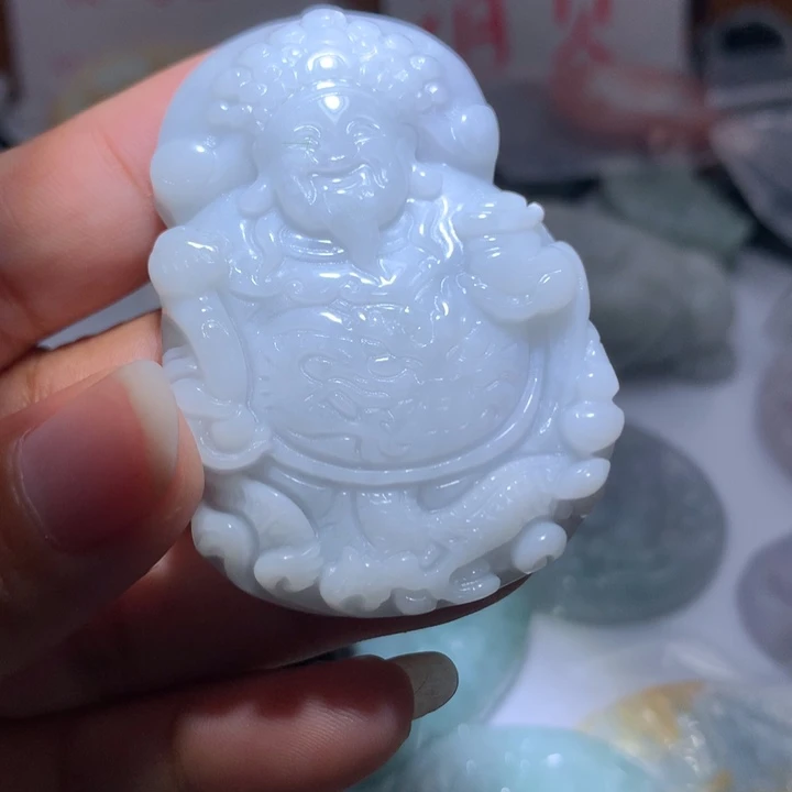 翡翠未镶嵌颈饰保真天然A货翡翠