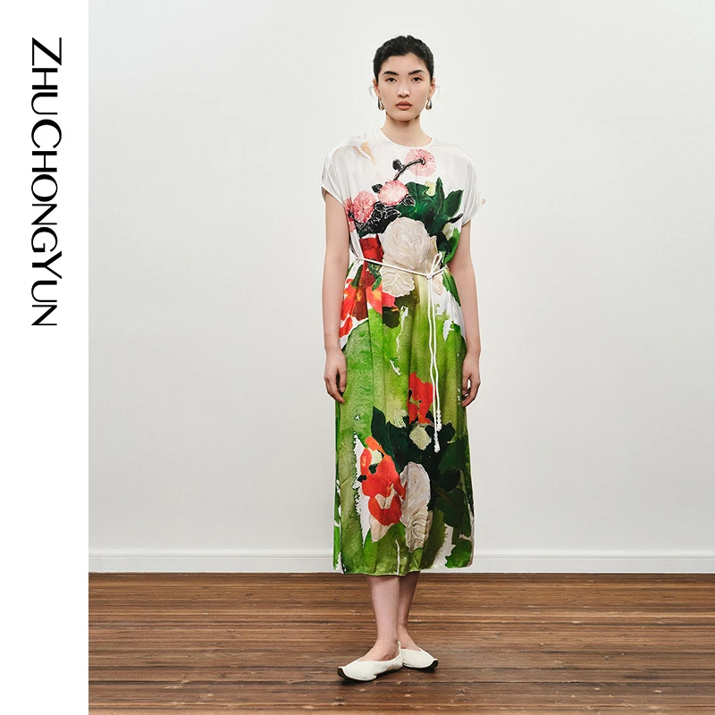 【冬姐精选】ZHUCHONGYUN不规则设计宽松连衣裙