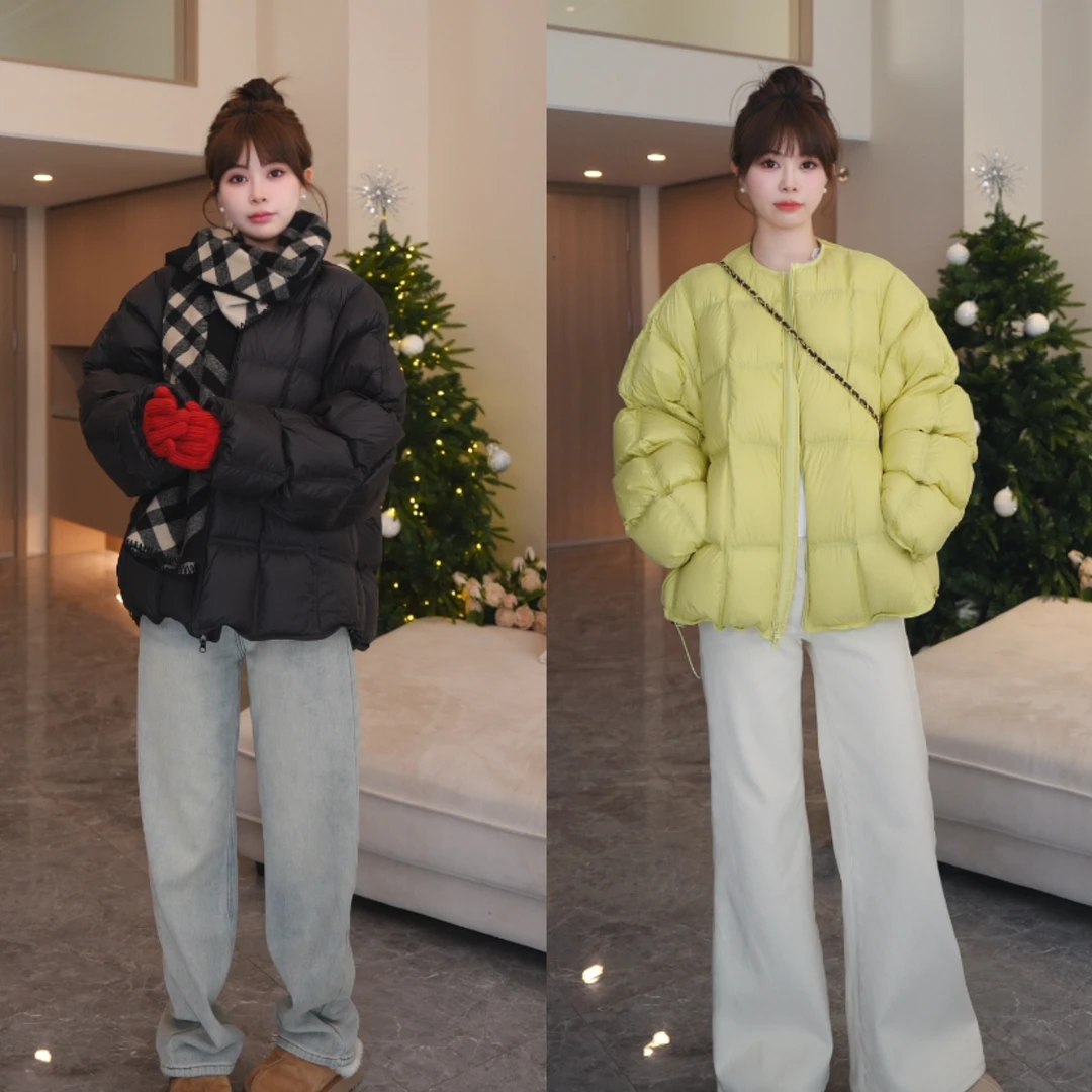 【小媛推荐】品质保证 温暖拥抱 新款纯色蓬蓬羽绒服