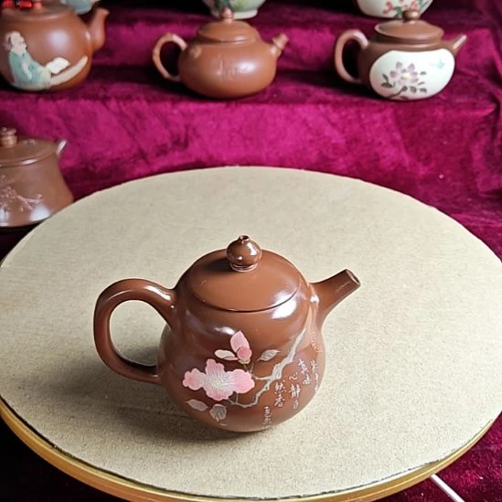 建水紫陶全品茶壶14号